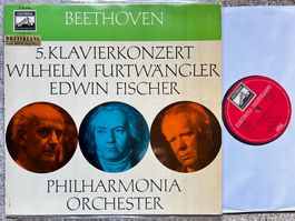 Beethoven 5. Klavierkonzert Furtwängler Edwin Fischer LP 🛀