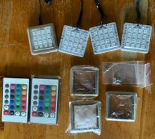 LED Spots RGB mit Fernbedienung und Netzteil