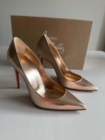 Escarpins talons Christian Louboutin Kate rose gold 37.5