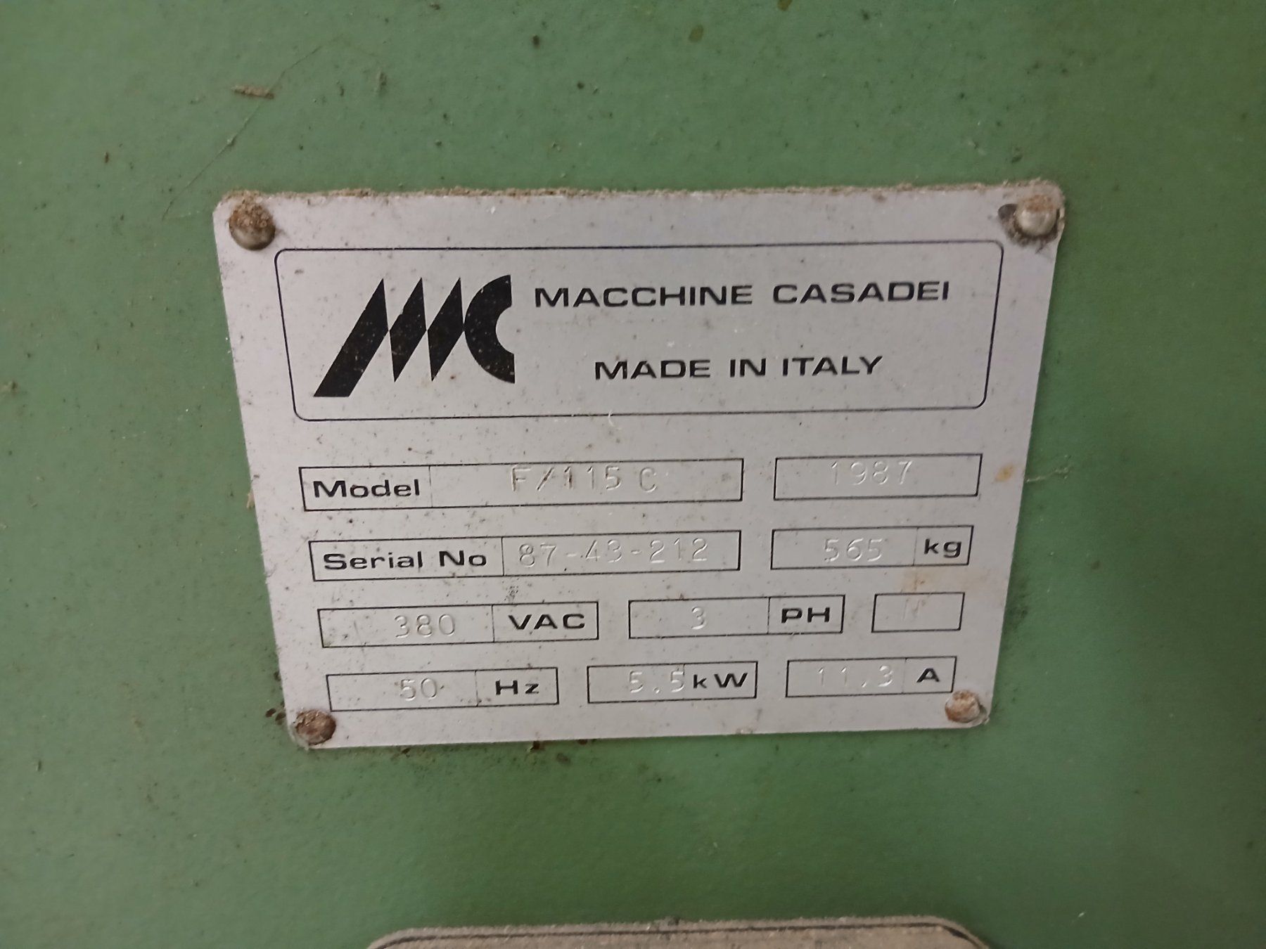 Tutti gli attrezzi: Kehlmaschine F115 ab 1Fr. – Usato da Gähwil venduto da Hoelzig1234 7