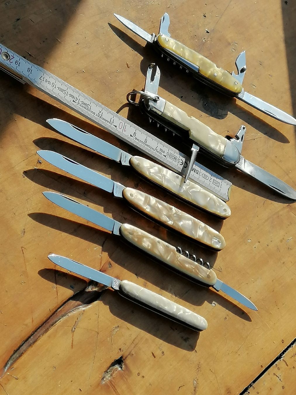 Solingen Accessori: SACKMESSER ALT, EINS MIT GLASSCHNEIDER, 6 STÜCK. – Usato da Maschwanden venduto da OliverM05 9