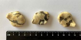 3 perles en Granit Grafit