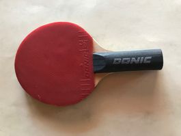 kleiner Tischtennis Schläger DONIC Werbegeschenk 16 x 9 cm