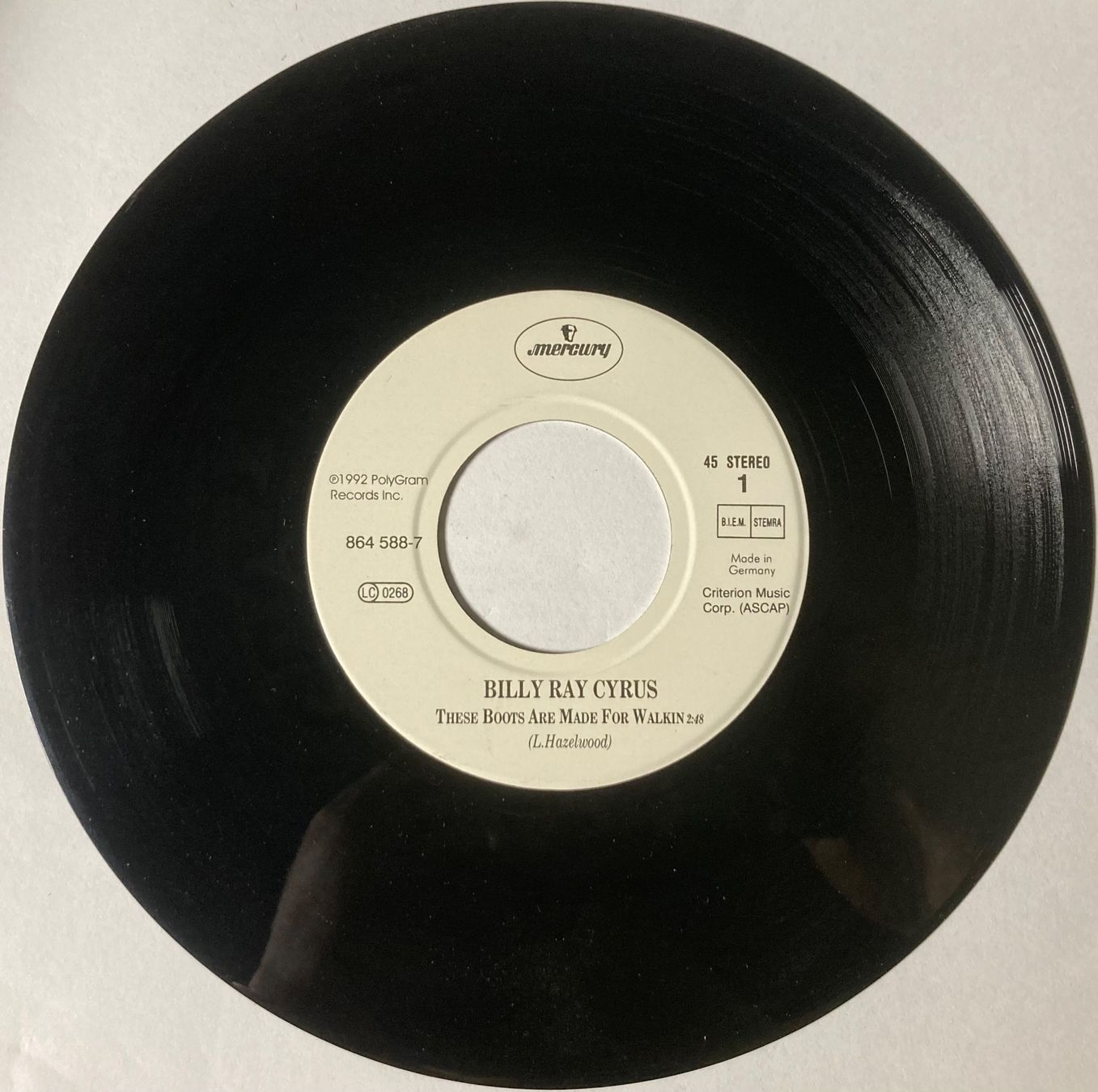 Schallplatten: BILLY RAY CYRUS - THESE BOOTS ARE MADE FOR WALKIN' – Gebraucht aus Poliez-Pittet von Newtown-Records 2