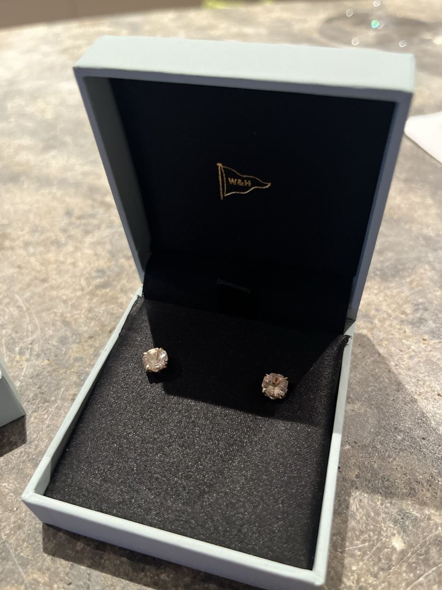 Boucles d'oreille: Morganite Gelbgold Ohrstecker NEU – Neuf (Voir description) à Habsburg par franziska_81 2