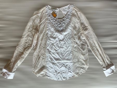 Chemisier / blouse By Malene Birger en soie et perles T.38