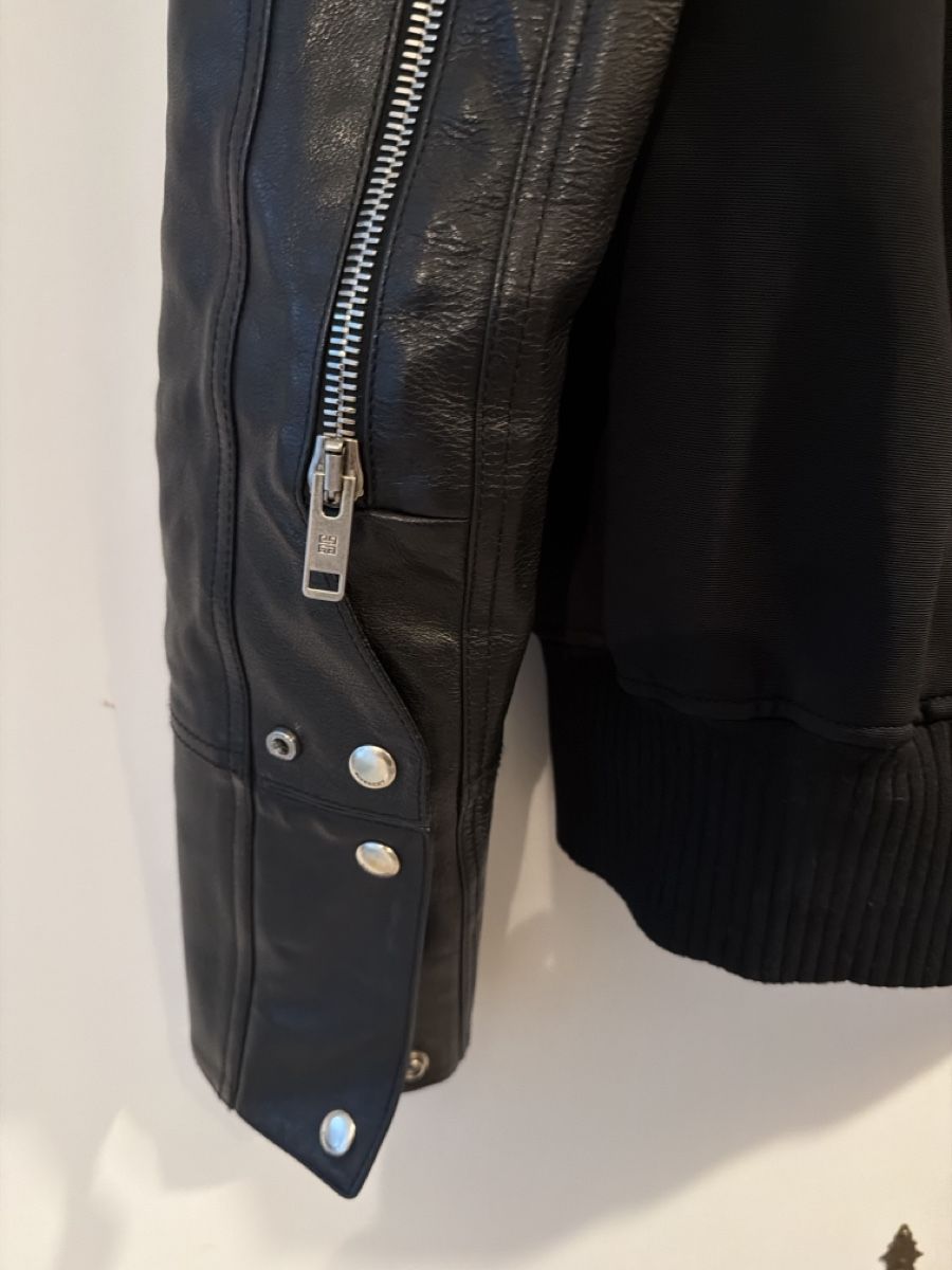 Givenchy Giacche: Giacca Givenchy con cappuccio e maniche in pelle, nera – Usato da Lugano venduto da can_xdd8 7