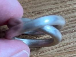 Silber Ring Gr 55