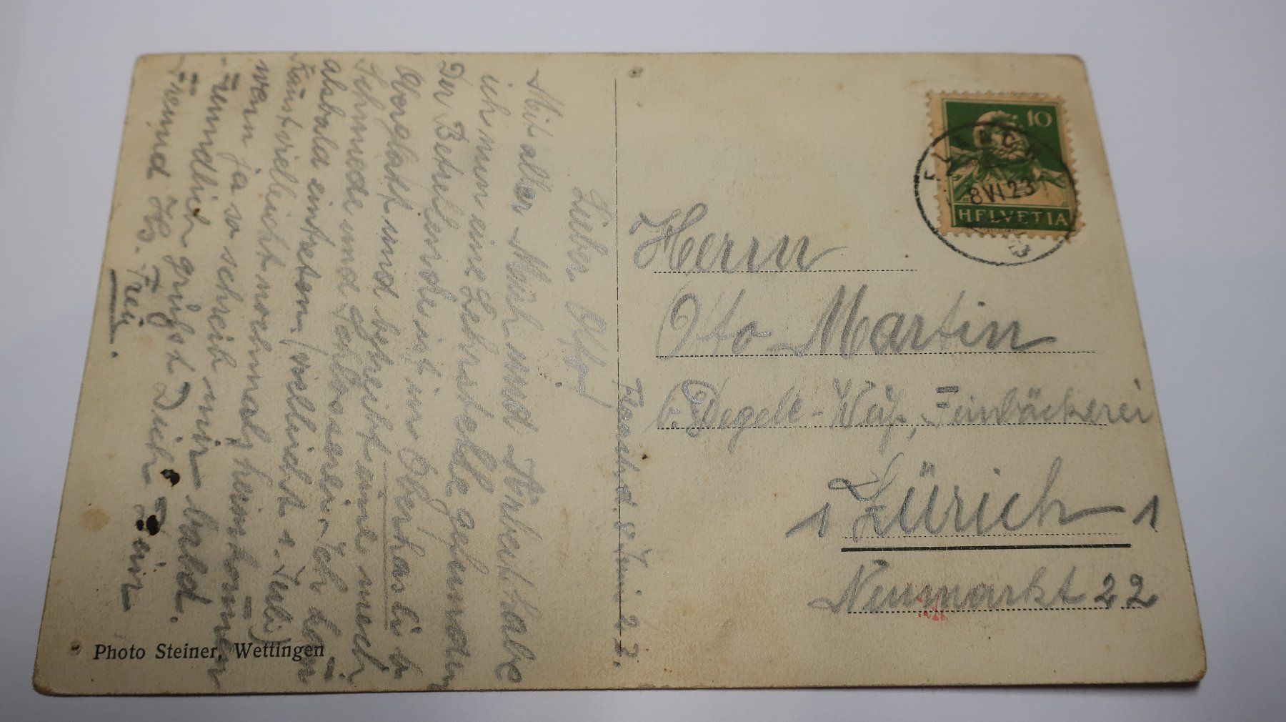 Cartes postales: Flaach  1923 – Défectueux à Cormoret par Pascalll2001 8