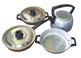 Lot Pfannen Topfe Puppenstube 1960/70er