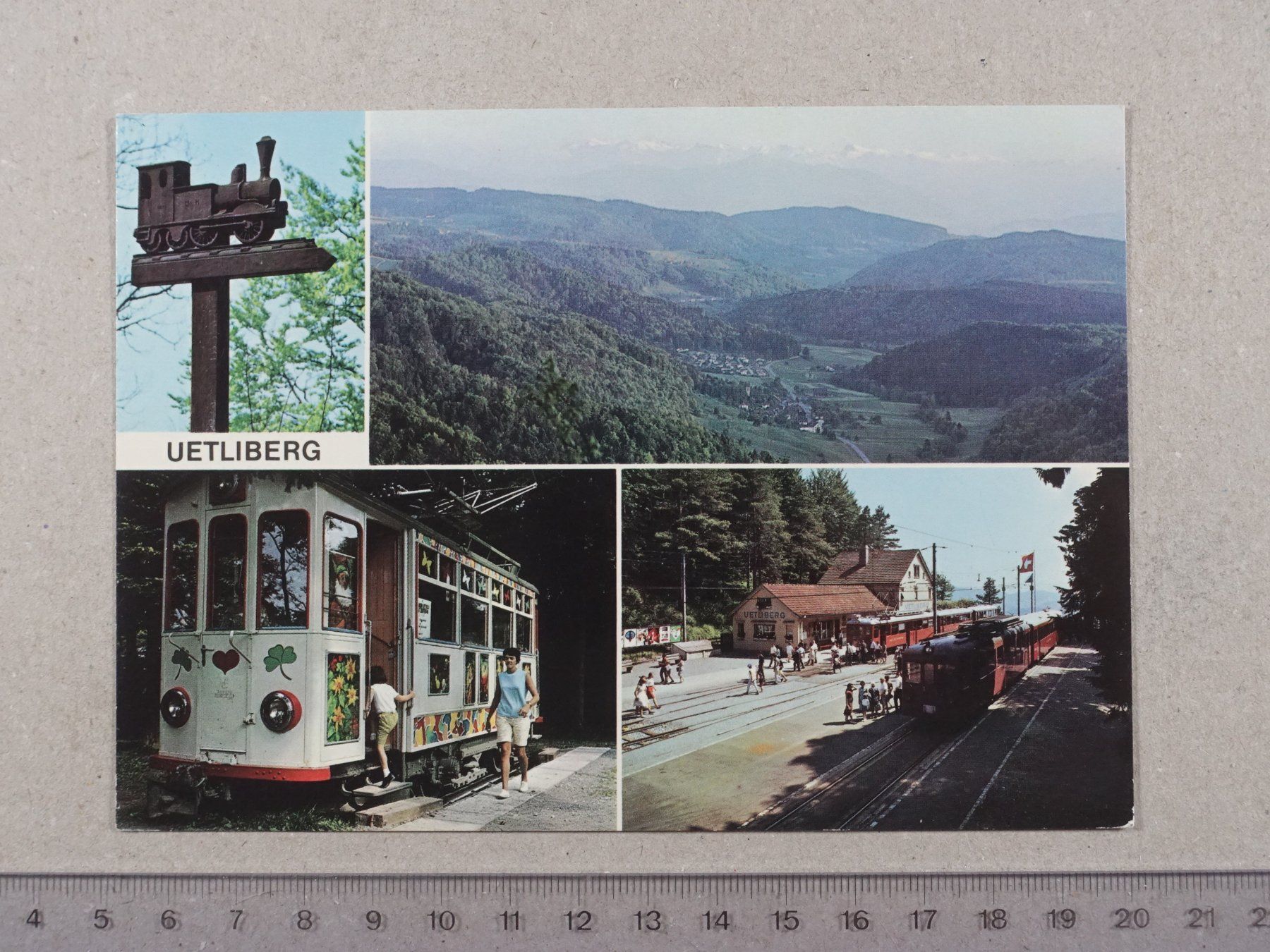 Cartoline postali: Zürich, Uetliberg – Usato da Lenzburg venduto da fh1