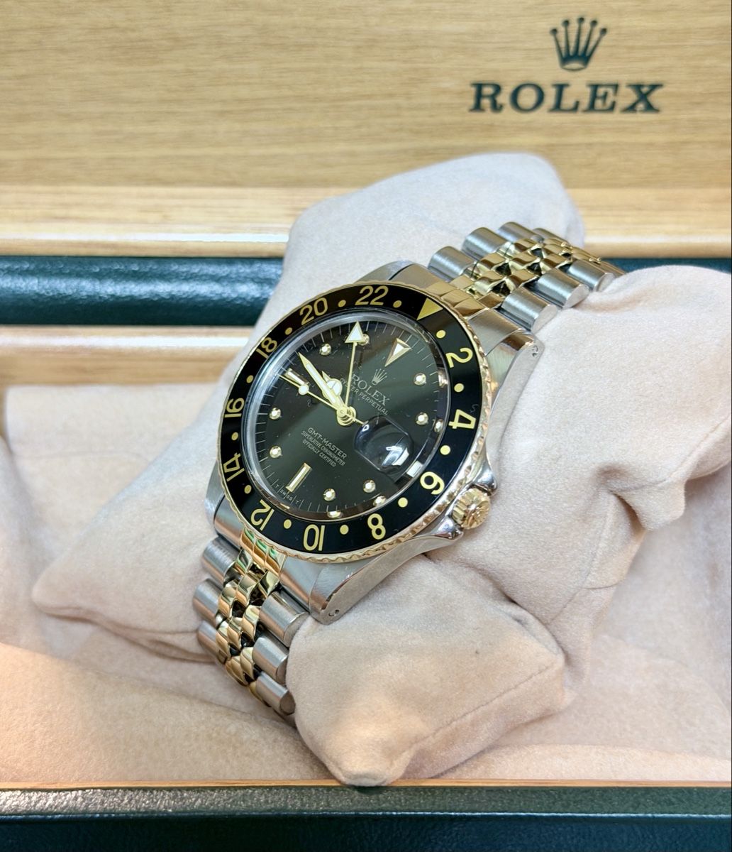 Rolex Uhren: Rolex GMT Master Nipple Dial Fullset 1982 – Gebraucht aus Zürich von WATCHROOM 2