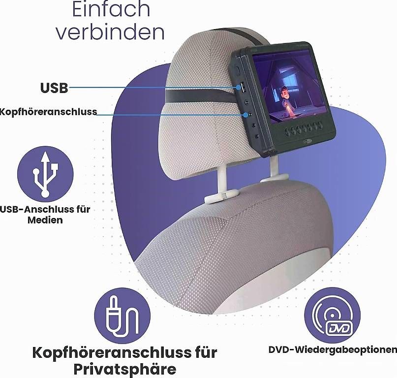 Lettore multimediale portatile: Caliber Tragbarer DVD Player Auto - 2er Set – Nuovo (secondo la descrizione) da Kreuzlingen venduto da Best-Deal-Oase 2