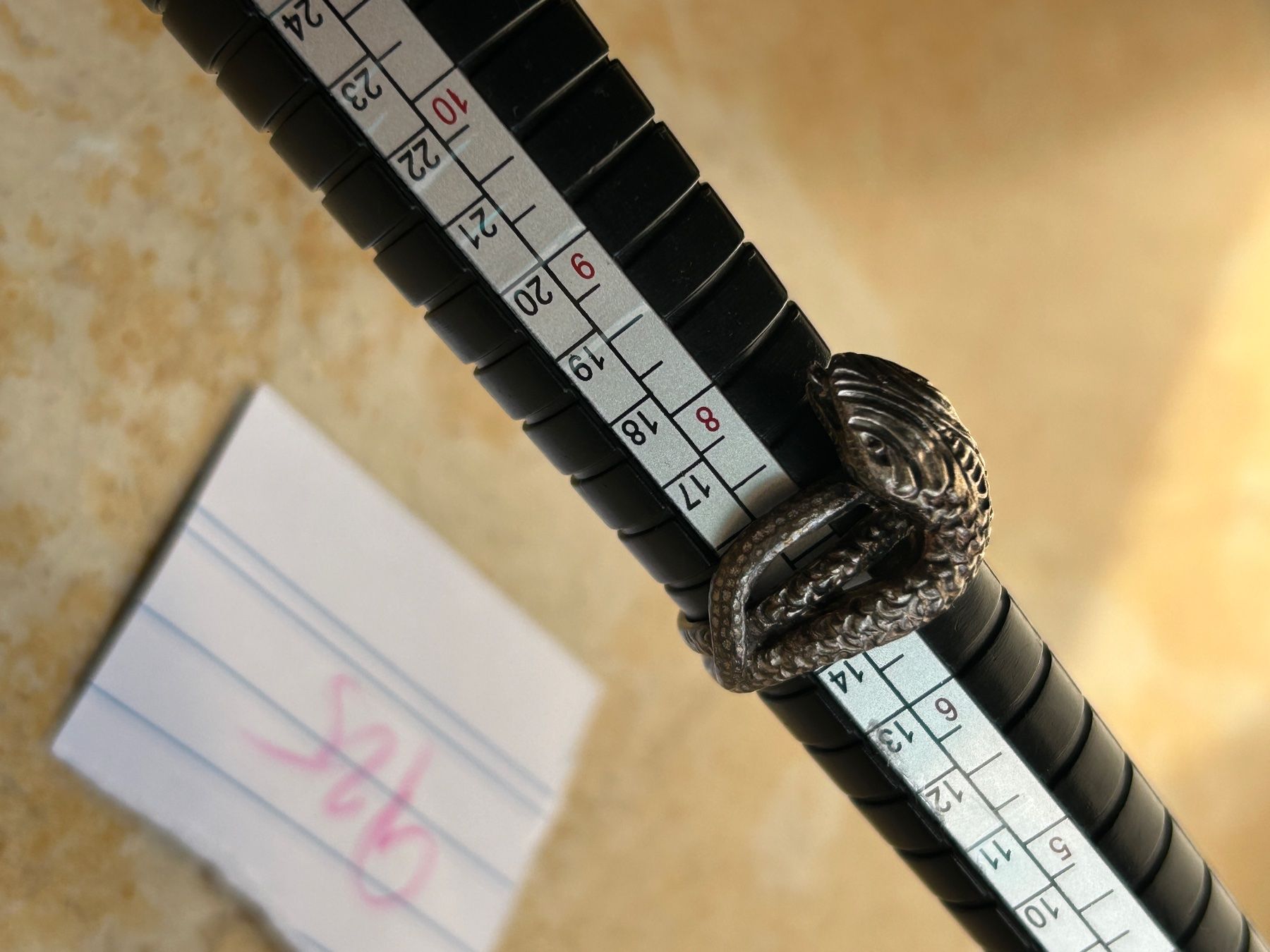 Anelli: Silberring Schlange Gr. 54 (Schlangenring) – Usato da Dittingen venduto da Bijoubelle 8