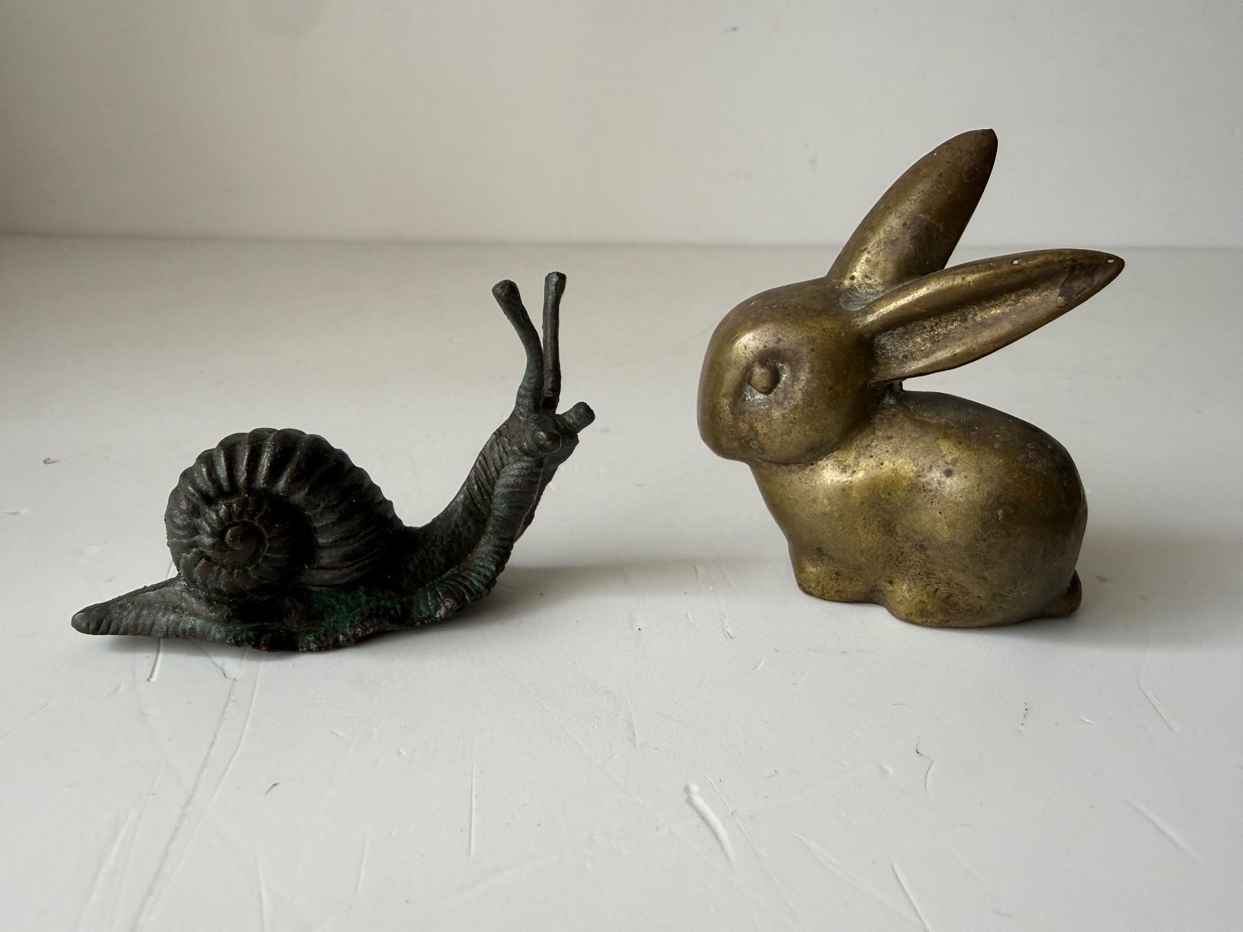 Giocattoli: 2 Tierfiguren aus Messing und Bronze – Usato da Zwingen venduto da moje1
