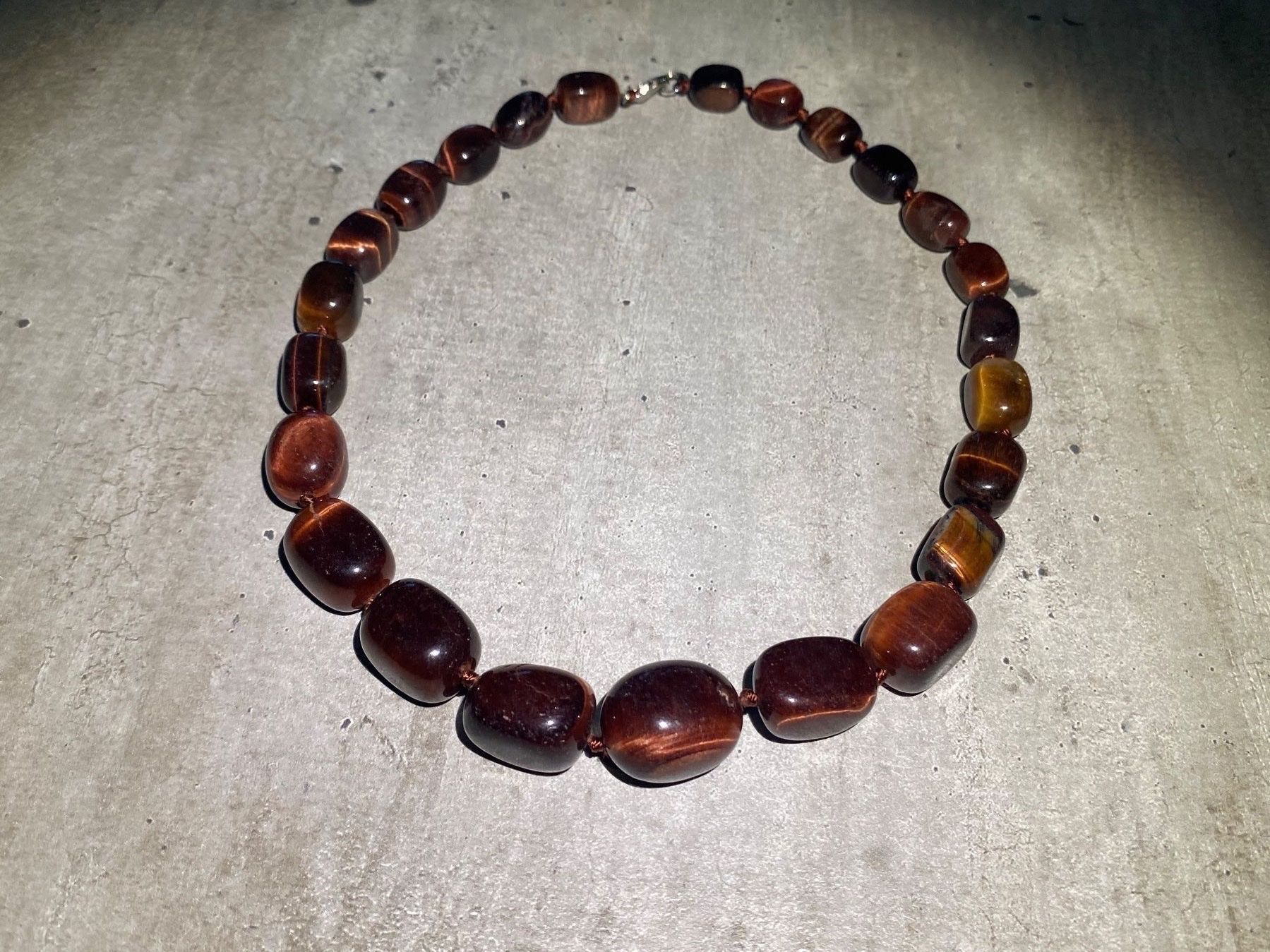Catenine: Tiger eye   Tigerauge Edelstein Halskette – Nuovo e nell'imballaggio originale da Laax GR venduto da krippenfiguren-laax 8
