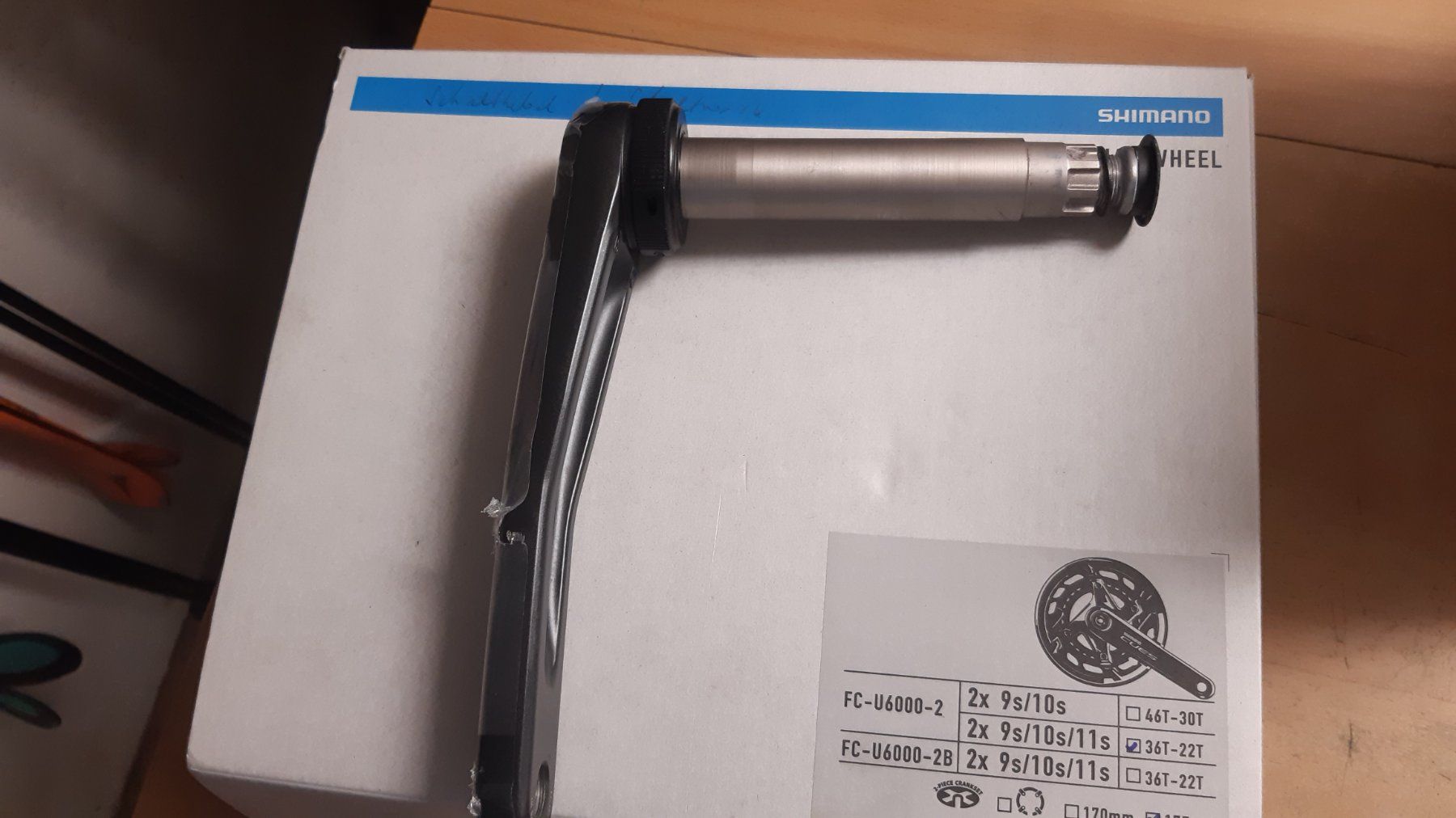 Shimano Pezzi di ricambio: FC-U6000 - Shimano Cues Kurbel - 36x22 – Nuovo (secondo la descrizione) da Zürich venduto da Fels71 4