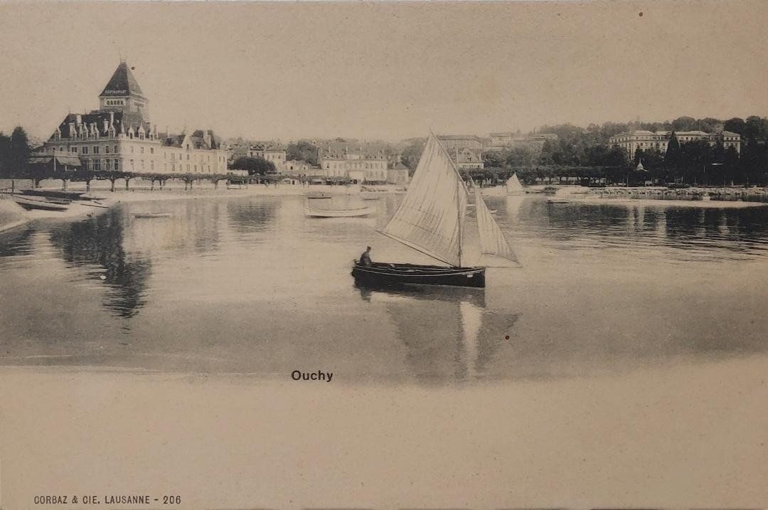 Cartoline postali: OUCHY – Usato da Delémont venduto da Domdom1