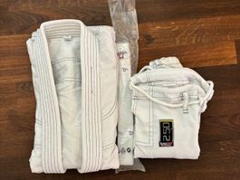 BJJ Gi /Kimono, Weiss, Gr 170/A2, Inkl. Weissgurt