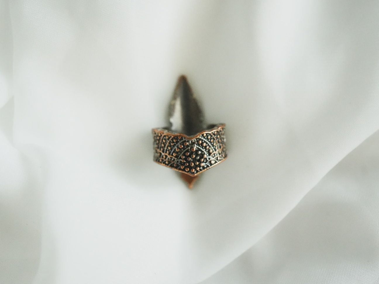 Ringe: Statement Ring Vogel Türkisoptik silberfarben Vintage – Gebraucht aus Volketswil von HeredisAntiques 5