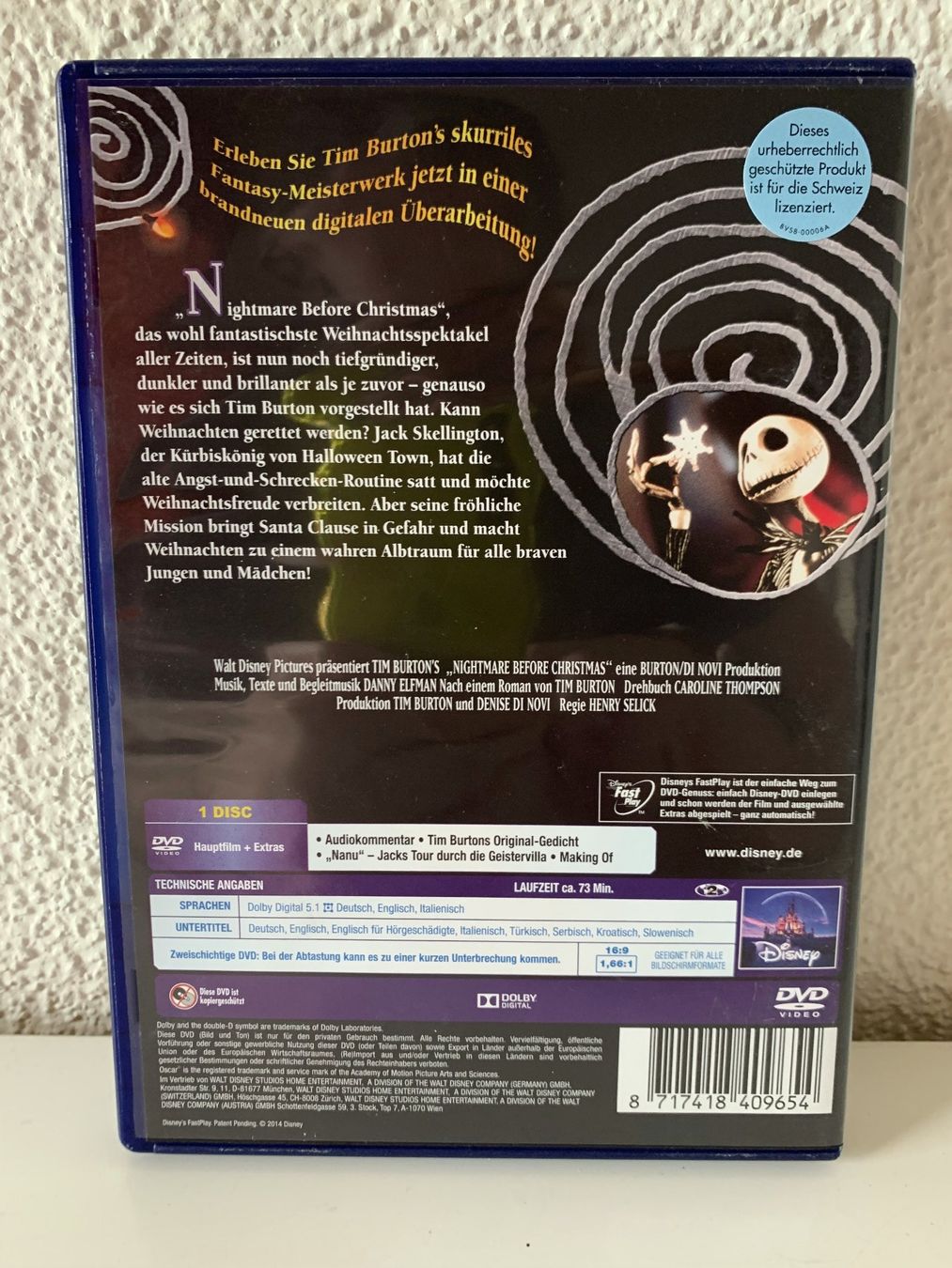 Alle DVDs: Nightmare before Christmas - DVD – Gebraucht aus Möriken AG von  1