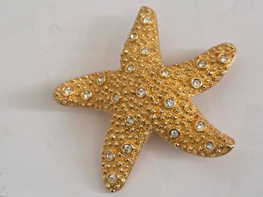 Swarovski Spille & Fermagli: Swarovski Vintage Seestern Brosche – Usato da Wittenbach venduto da rose_rosi