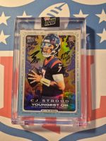 2023 Topps Now CJ2 CJ Stroud Youngest QB Rookie Card Holo