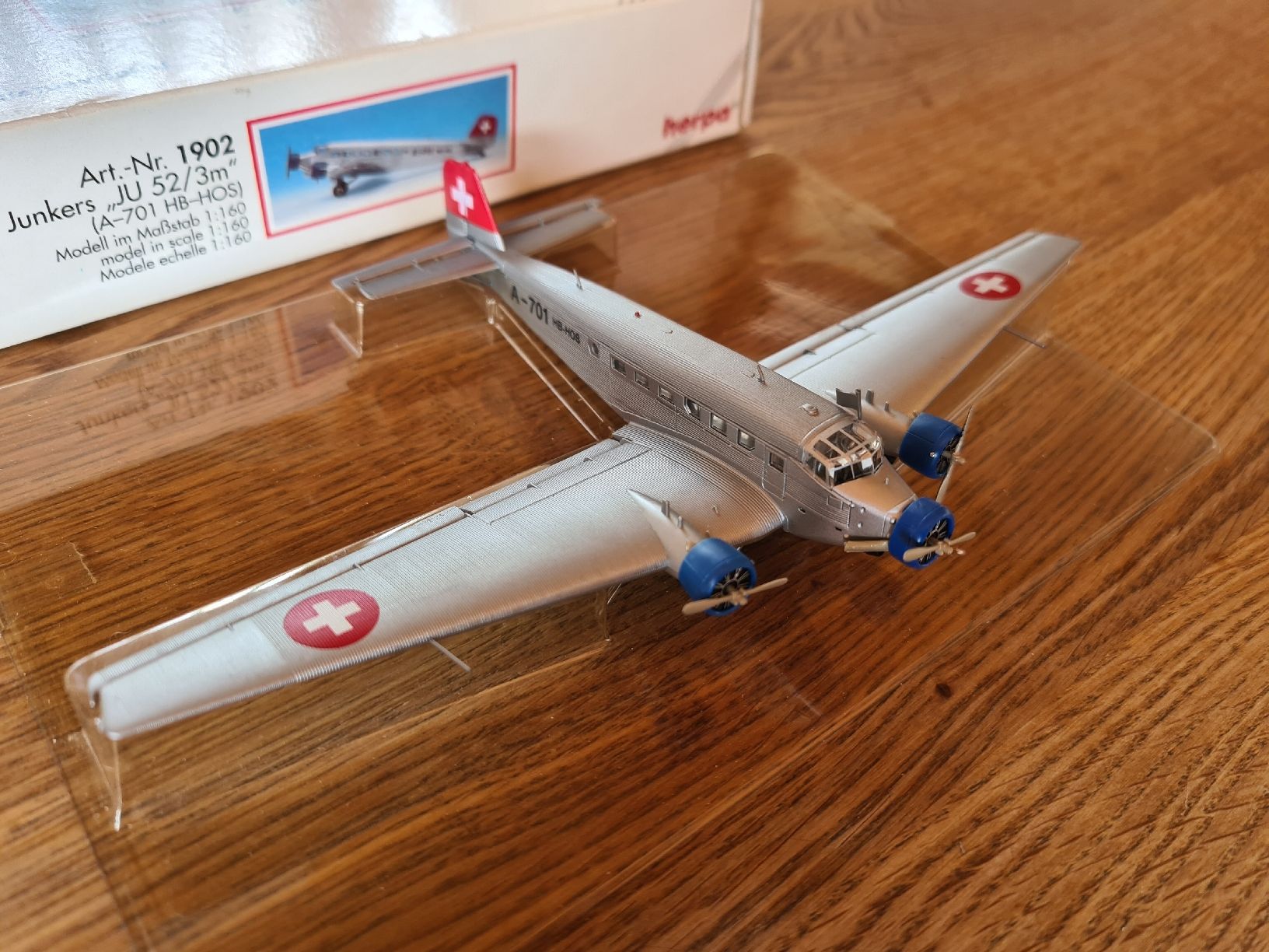 Herpa Modellbausätze & Standmodelle: Herpa Junkers JU 52/3m 1:160 – Gebraucht aus frutigen von Plethora14 2