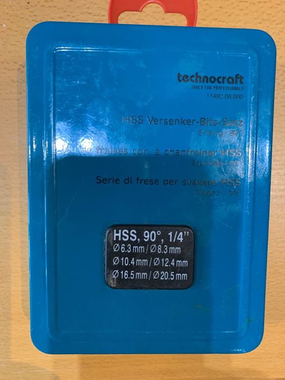 Technocraft HSS VersenkerBitsSatz, 90°, 6Tlg Kaufen auf Ricardo
