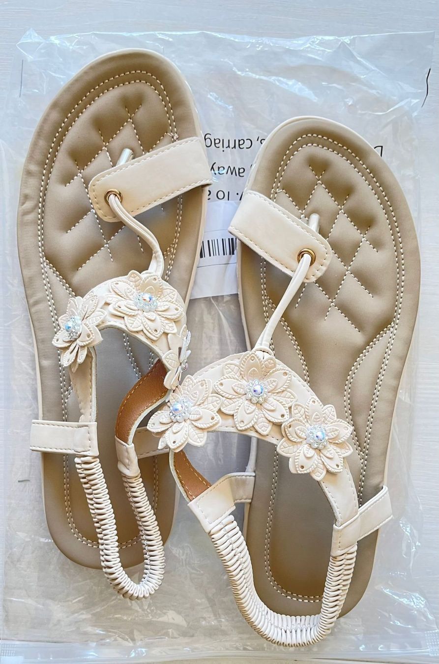 Scarpe da donna: Sandalen mit Blumenmuster Gr. 40 – Nuovo (secondo la descrizione) da Gränichen venduto da RetoLexi