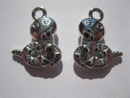 10 Anhänger metall, Raupe