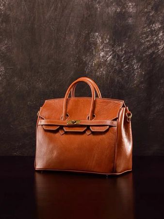 Echtleder Handtasche / Schultertasche – 31 × 23 × 14
