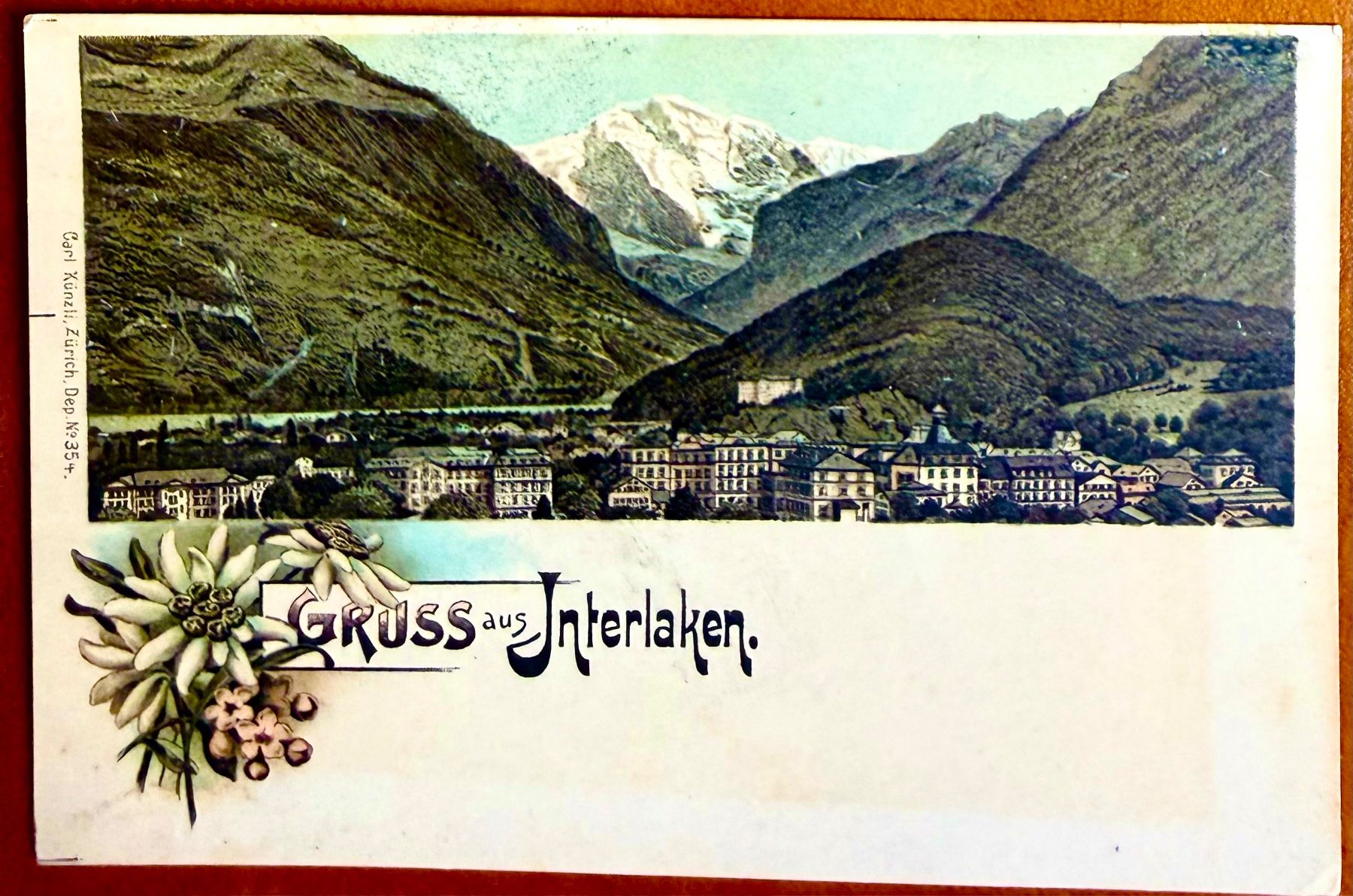 Cartoline postali: Interlaken - Litho Antik... Schön ! – Usato da Lutry venduto da Ediego
