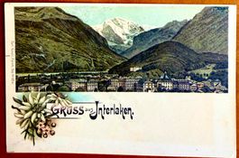 Interlaken - Litho Antik... Schön !