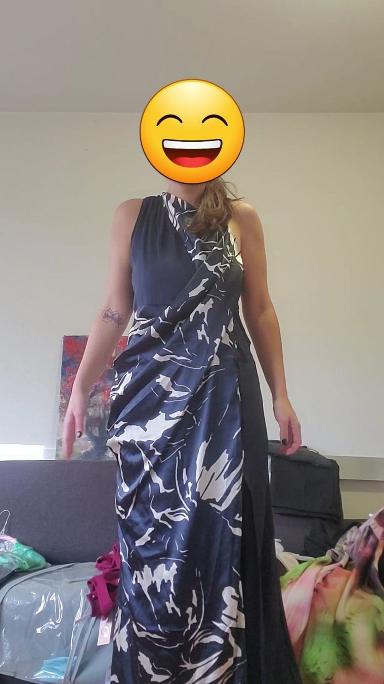Asos Vestiti: Navy Floral maxi dress – Nuovo e nell'imballaggio originale da Genève venduto da lucianartm 5
