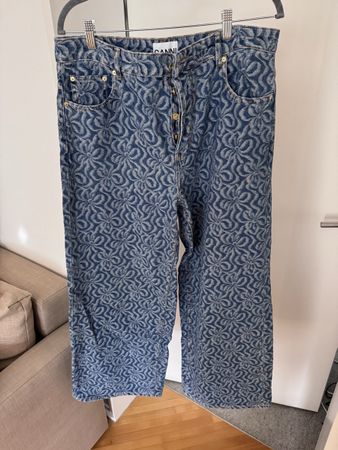 Ganni jeans with print size 31