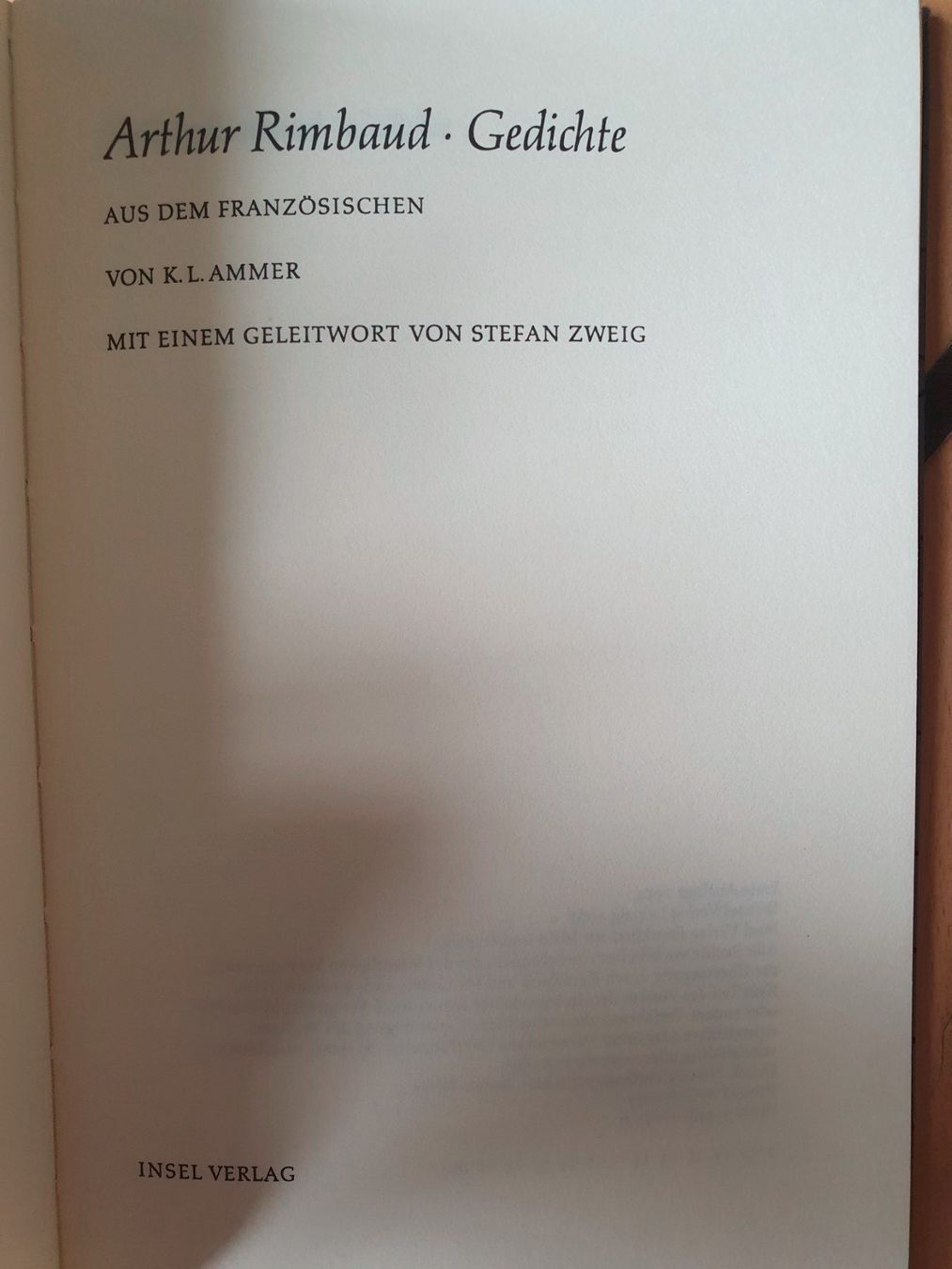 Libri: Arthur Rimbaud - Gedichte – Usato da Bern venduto da Llu 1