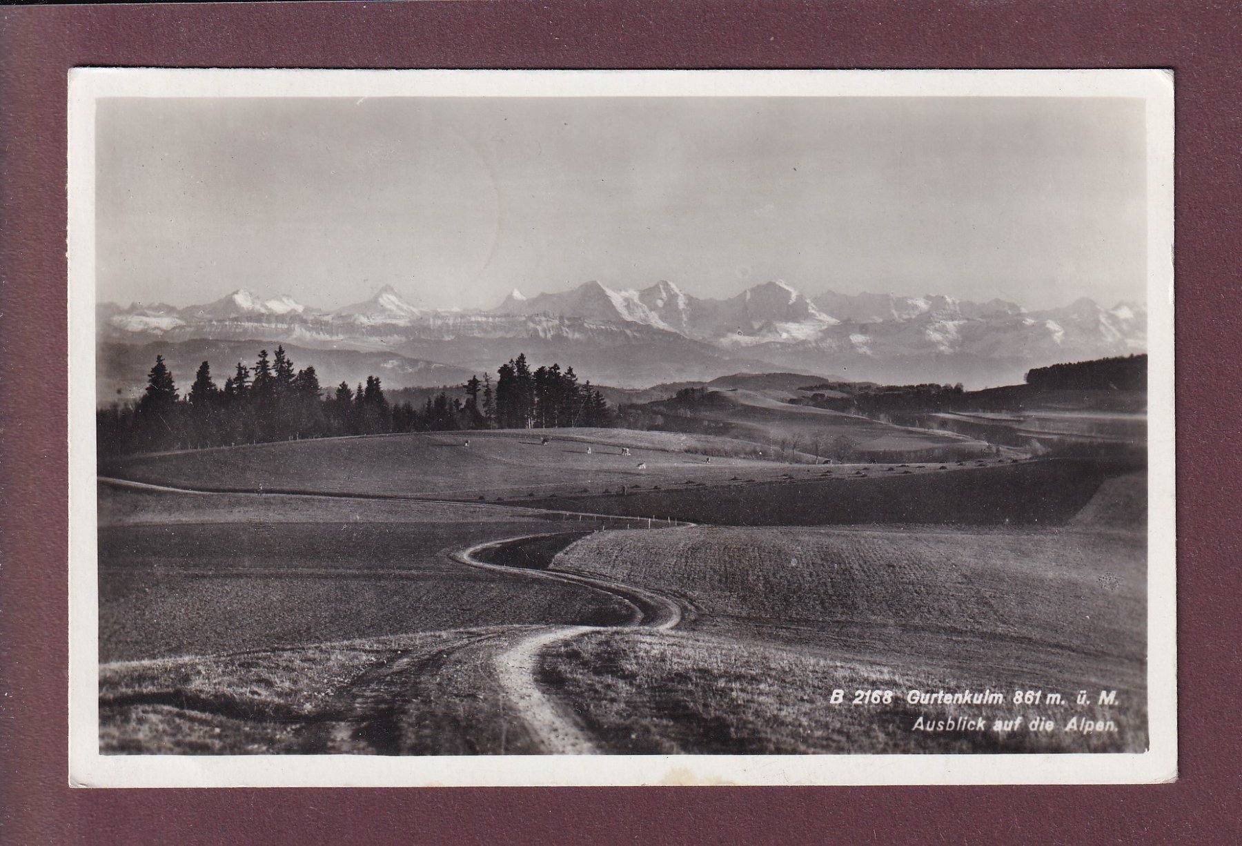 Cartoline postali: GURTEN-KULM - Alpen - 1939 – Usato da Pully venduto da nicecards