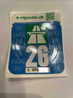 Autobahnvignette Schweiz 2026 unbenutzt neuwertig