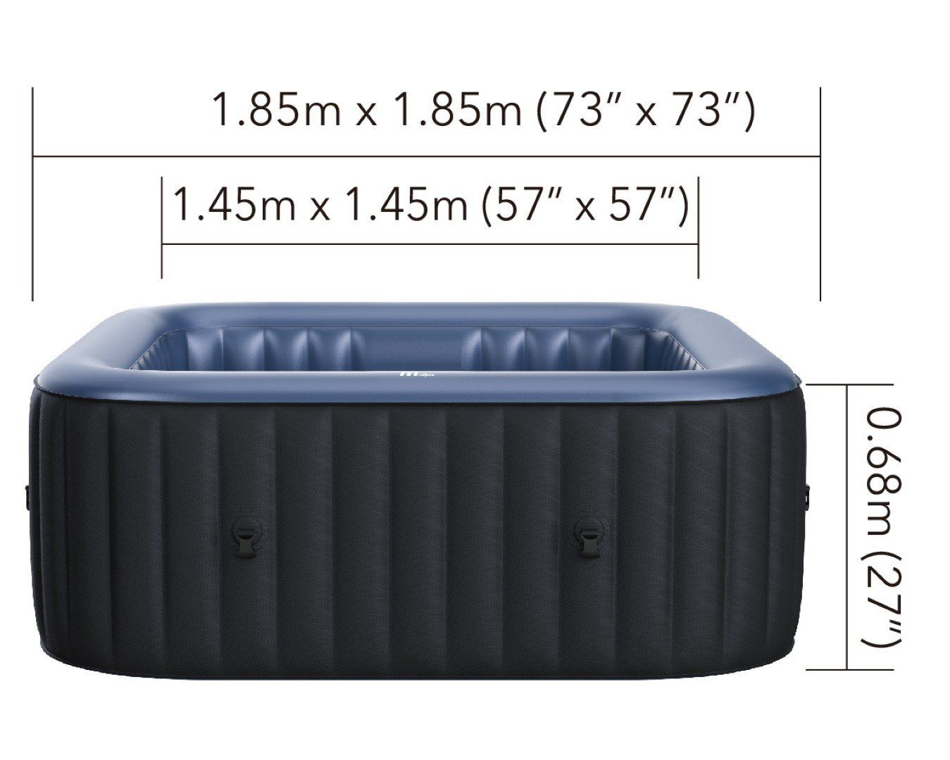 Whirlpool: MSpa Whirlpool Tekapo, 185x185x68cm – Nuovo e nell'imballaggio originale da St. Marein venduto da trade-line-partner 7