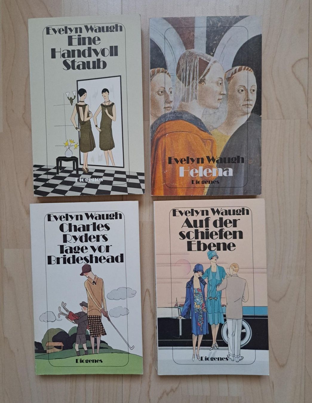 Libri: 4x Evelyn Waugh, Diogenes Romane – Usato da Basel venduto da Patiscat