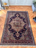 Perserteppich Blau/Rosé Medaillon Vintage