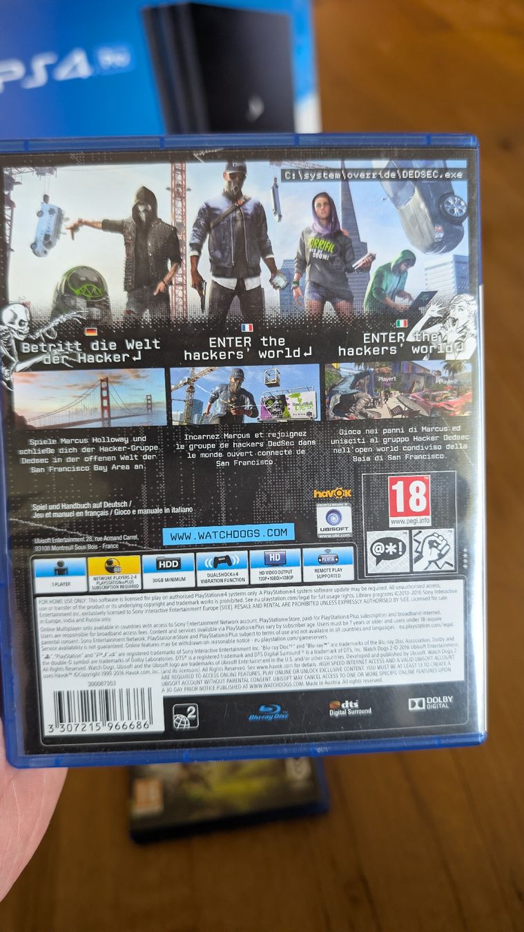 Sony Console: Console Sony PlayStation 4 Pro - 1 To - Comme Neuve! – Usato da Pâquier-Montbarry venduto da mikado1201 1