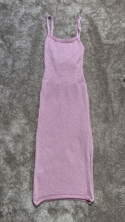 Robe de Plage Rose Dos Nu Made in Italy Taille XS/S