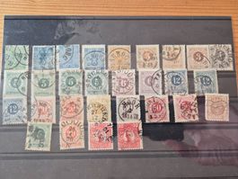 Schweden Briefmarken auf Karte D5 Zustand gemäss Bilder