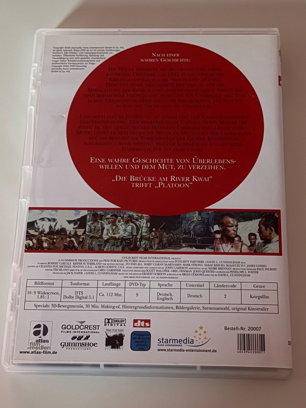 Tutti i DVDs: DVD To End All Wars - River Kwai – Usato da Altstätten SG venduto da sheamus 1