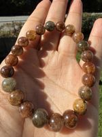 Edles Rutilquarz Stretch-Armband in Bunt (Ø 8mm)