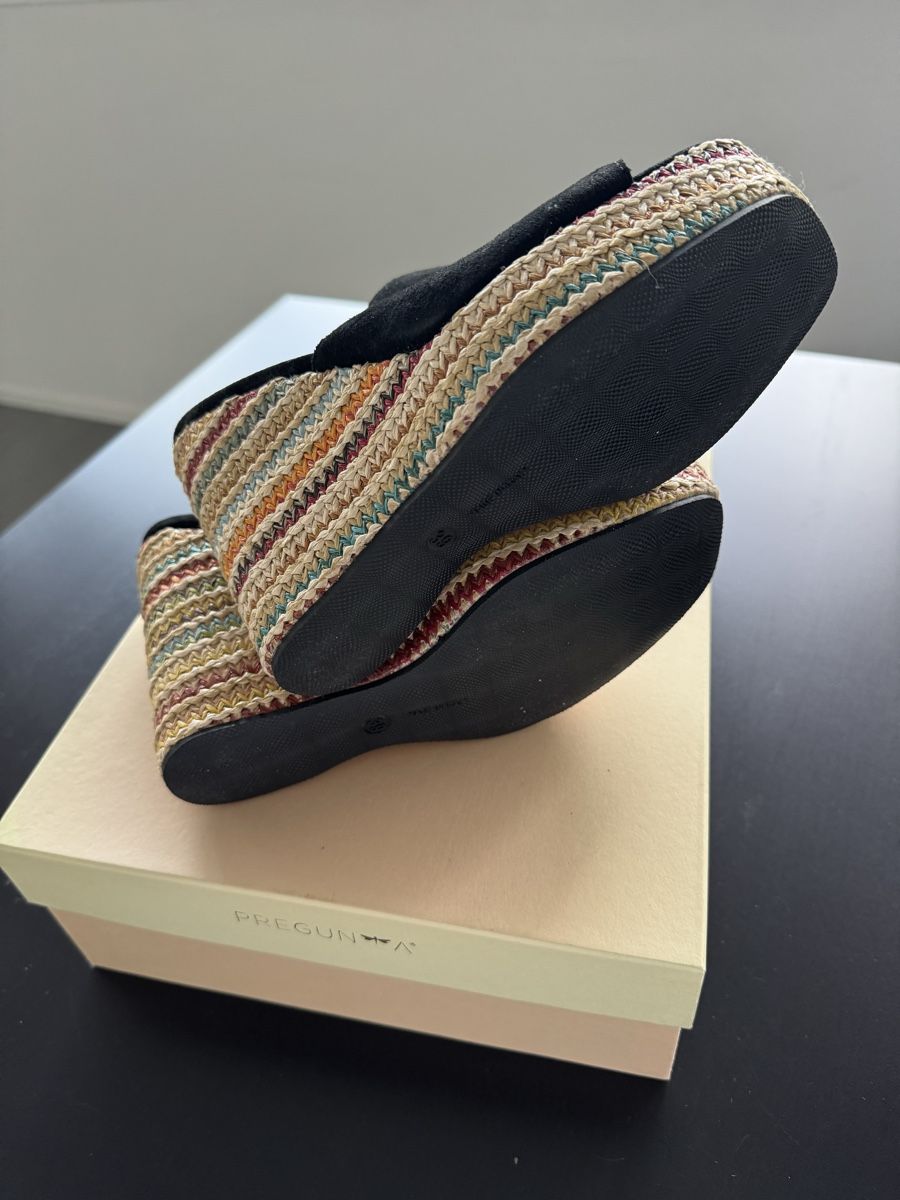 Scarpe da donna: Keilsandalen Gr. 39 Leder/Stroh Pregunta – Nuovo e nell'imballaggio originale da Zürich venduto da Jen10 3