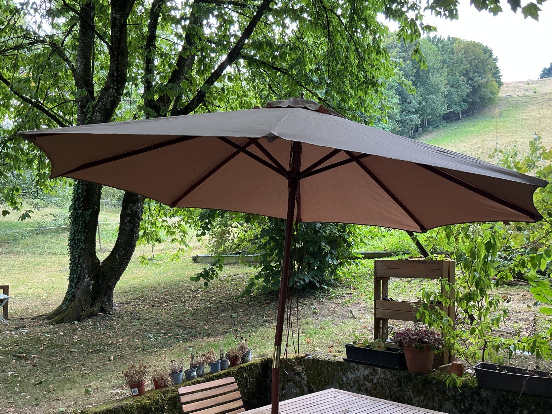 Sonnenschirme: SONNENSCHIRM Sandbeige – Neu (gemäss Beschreibung) aus Richterswil von Restwert_Richterswil 4