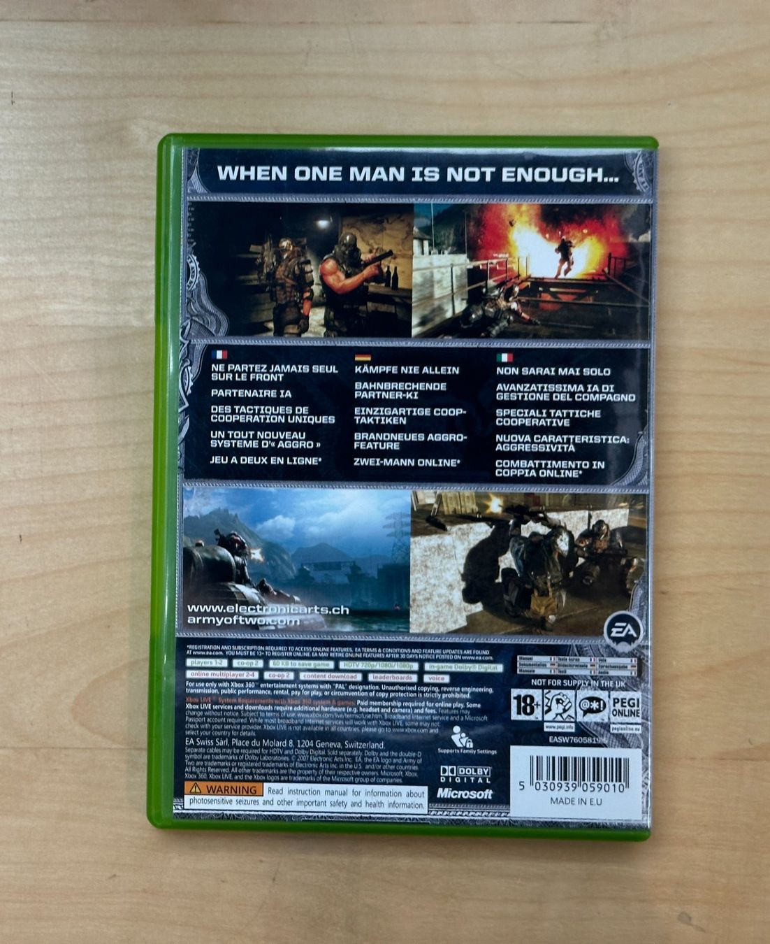 Microsoft Spiele: Army of Two - XBOX 360 – Gebraucht aus Genève von Jeux_Retro 1